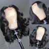 Lace Wigs Body Wave Korte Bob Front Menselijk Haar Braziliaanse Frontale 13x1 T Part Remy PrePlucked Voor zwarte Vrouwen