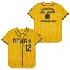 Moive The Bad News Bears Maillots de baseball Film 12 Tanner Boyle 3 Kelly Leak Pull Cooperstown Rétro Cool Base Pinstripe University Tout cousu pour les fans de sport