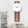 Horloges murales mode horloge salon moderne créatif muet Swing montre acrylique