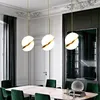 Pendellampor nordisk bar lampa mjölk te klädbutik kreativ guldform restaurang sovrum sovrum modern boll