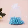 Emballage cadeau Emballage cadeau Dable Sac Beam Bouche Mesh Emballage Sachet DStrings Pochettes Mariage Organza1 Drop Livraison Maison Jardin Festif Par Dhmus