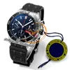 BLS Chronomat B01 ETA Valjoux A7750 Automatik-Chronograph Herrenuhr 44 Keramiklünette Schwarzes Stick-Zifferblatt Gummi AB0136251B2S1 Super Edition Reloj Hombre Puretime D4