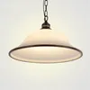 Pendant Lamps Nordic Country White Glass Loft Lights Restaurant American Dining Room Lamp Pot Shade Hanging Fixtures