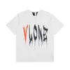 Mode Kleidung Designer T-Shirts T-Shirts V Tops Lone Sommer New Co Br ed Lightning Big V Print Street Fashion Br Lose Casual Herren Damen Gleich Kurzarm T-Shirt