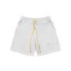 Designer-Shorts, modische Freizeitkleidung, Strandshorts, Rhude bestickte Kordelzug-Shorts, High Street Fashion, lockere, lässige Sommer-Paar-Sport-Strand-Caprihosen