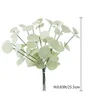 Fiori decorativi 12 rami Finto bianco verde Arificial PE Eucalipto per la decorazione di nozze Maison Home Room Vasi Decor Deco