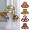 Berets Crochet Flower Pattern Bucket Hat Multicolor Foldable Wide Brim Anti-uv Cap