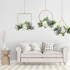 Decorative Flowers Metal Hoop Wreath Floral Centerpiece Rings For Making Wedding Heavy
