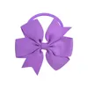 Baby Girls Grosgrain Ribbon Hair Band Bow Bow Hair Tie Ring الأطفال ذيل حصان حامل أغطية الرأس إكسسوارات الشعر 20 لونًا