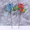 Party Decoration Artificial Berry Stems Christmas Picks Holly bär grenar False Flowers Year Decor