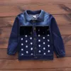 Clothing Sets Boys Jeans Fringed Jacket T-shirt Trousers 3 of Children's Winter Clothes