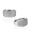 Обручальные кольца Huitan с геометрическим дизайном, женские украшения с бриллиантами из циркона, модные женские повседневные носимые украшения