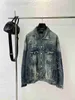 Women's Jackets designer luxury B High Edition Paris Graffiti Print Denim Coat BLCG Loose Fit Unisex UWTA