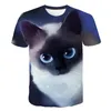 Camisetas T Men Camisetas Bolo de Aniversário Funny Cartoon 3D Camisa de impressão curta Manga curta Casual Casual Casual T-shirt Summer 2023