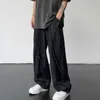 Herenbroeken 2023 Nieuwe Zomer Jeans Mannen Patchwork Denim Broek Mannelijke Oversize Losse Casual Wijde Pijpen Broek Streetwear Harajuku kleding zln231125