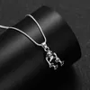 Strands Strings Vintage Angel Fairy Frog Pendant Necklace For Women Ancient Silver Color Fashion Punk Animal Choker Chain Girl Kids Jewelry Gift 230424