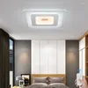 Plafoniere LED moderne a montaggio superficiale ultrasottili per camera da letto Soggiorno Lampade quadrate in acrilico Apparecchio di illuminazione