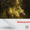 Strings 30CM 8pcs LED Meteor Shower Rain Lights Waterproof Falling Raindrop Fairy String Light For Christmas Holiday Party Patio Decor