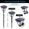 Faretti solari Lampada da parete solare a doppio scopo per esterni Lampada da parete a 3 modalità Luce di illuminazione impermeabile per patio da giardino