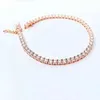 Selling S925 Sterling Silver Tennis Bracelet with Moissanite Diamond Real Gold Plated Manufacturer Custom 3mm 4mm 5mm 6.5mm