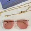 Kadın Güneş Gözlükleri Zincir Kadın Tasarımcısı Eyewear G5502 İş Boş Zaman Tarzı Güneş Gözlüğü Orijinal Kutu ile Altın Zincir Dekorasyonu ile Eşleştirildi