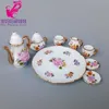 Accessoires de poupée 16 BJD House Mini Desk Top China Tea Cup Bottle Set pour 11.5 "Décoration 230424