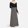 Skirts Autumn Winter Straight Tube Knit Hip Wrap Skirt Medium Long Style Slimming Arab Middle East Muslim Robe Abaya