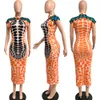 НОВЫЕ дизайнерские сексуальные платья с принтом Летние женские облегающие платья с короткими рукавами Узкая водолазка-карандаш Праздничная клубная одежда Оптовая одежда 9775