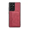 Capa de telefone retro magnética fólio Vogue para iPhone 14 13 12 11 Pro Max Samsung Galaxy S23 Ultra S22 Plus S21 S20 Slots de cartão múltiplo Slots Matte Leather Kickstand Back