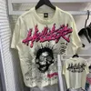 Hellstar gömlek Hellstar Hoodie cehennem gömlekleri 2023 cehennem yıldızı Hansen Pant Tasarımcısı Kısa Kollu Moda Markası Tee Yüksek Sokak Mektubu Baskı Hip Hop 2 SB9A