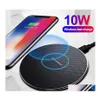 Chargeurs de téléphone portable 10W Chargeur sans fil pour téléphone11 xs max xr 8plus Fast Chargel téléphone portable efone doogee note 9 8 s10plus drop deli dhfb9