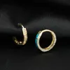 Hoop oorbellen Huggie Way 14 Carat Gold Earringshoop