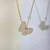 Pendant Necklaces Elegant Delicate Zircon Butterfly Necklace