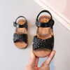 Sandalen sandaal pantai bayi gladiator sepatu romawi bersirkulasi kasual datar sepatu anak-anak musim panas sandaal anak pantai perempuan f02121 230425