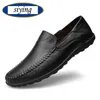 Kleid Schuhe Herren Loafer Mokassins Italienische Atmungsaktive Slip auf Männliche Boot Formale Schuhe Plus Größe Echtes Leder Männer Schuhe Casual luxus Marke 231124