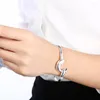 Bangle Selling smycken Fashion Trend Silver Plated Love Patronus Single Line Dolphin Armband For Women Accessories Gift