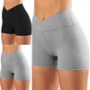 Aktive Shorts, einfach, Yoga, schmal, hohe Taille, einfarbig, Sport, schweißabsorbierend für