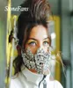 Stonefans Dichiarazione Mezza maschera di cristallo Gioielli di Halloween per le donne Shiny Elasticity Cover Face Jewelry Cosplay Decor Party Q0817185156