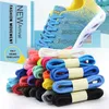 Shoe Parts Accessories 1Pair Round Shoelaces 5MM Width Elastic Laces For Sneakers Flat Casual Shoes Polyesters Material Strings 100120140160180cm 231124