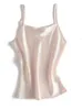 女性の戦車Camis Suyadream 100％Silk Camisolesソリッド快適な春/夏のボトムタンクトップベーシックホワイトTシャツ230425