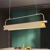 Hanglampen na moderne studiebureau verlichting lange kroonluchter goud zwart led creatieve Noordse woonkamer tafellamp