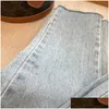 Jeans femminile womens casual slim with logo Zipper Button decorazione comodo trasparente abiti da esterno per usura abbigliamento abbigliamento vestito dh8hz dh8hz