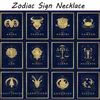 Strands Strings Stainless Steel Zodiac Sign Necklace For Women Vintage Libra Pendant Chain Collar Choker Jewelry 230424