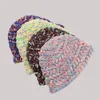 Bérets d'hiver chapeaux de seau chauds femmes tissés à la main couleur tricoté chapeau de pêcheur 2023 mode casquettes de bassin décontractées pour dames rose Panama