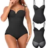 Modelador de cintura modelador feminino para mulheres vestido com controle de barriga sem costas body modelador corporal com sutiã embutido emagrecedor