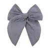 5 pollici Fable Bow Hair Clips Baby Linen Cotton Hair Bow Forcine per capelli Ragazze Hair Bow Kids Knotbow Barrettes Kids Headwear