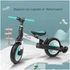 Bikes Ride-Ons Natto Childrens Nce Bike Bicycle Mti-Purpose Baby 1-2-3-6 Years Old Scooter Pedal Tricycle For Kids Drop Delivery T Dhup3