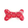 Dog Toys Tuggar Designer Dog Toys Fashion Hound Collection Unique Squeaky Plush Bone Passion för tillbehör Valpar Small Dogs Party DH4HZ