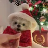 Dog Apparel Pet Christmas Hooded Cape Pet Christmas Costume Cloak Funny And Cute Plush Dog Hooded Cloak Of Small Medium Sized Dog For Home 231124