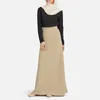Skirts Autumn Winter Straight Tube Knit Hip Wrap Skirt Medium Long Style Slimming Arab Middle East Muslim Robe Abaya